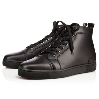 Tenis Christian Louboutin Louis 000 Calf Sneakers Hombre Negros | MX-19012