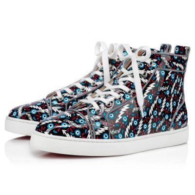 Tenis Christian Louboutin Louis Orlato Creative Cuero Sneakers Hombre Negros | MX-28751