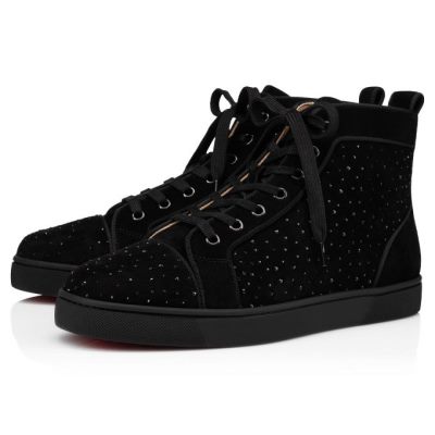 Tenis Christian Louboutin Louis Orlato Creative Cuero Sneakers Hombre Negros | MX-62262