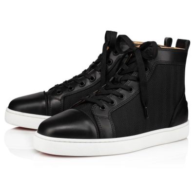 Tenis Christian Louboutin Louis Orlato Creative Fabric Sneakers Hombre Negros | MX-69633