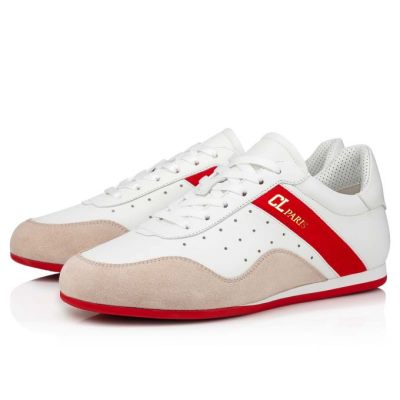 Tenis Christian Louboutin My K Low Gamuza Sneakers Mujer Blancos | MX-01508