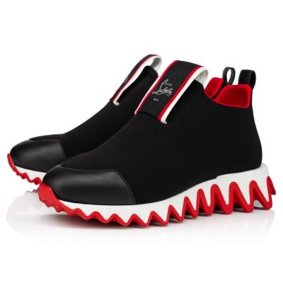 Tenis Christian Louboutin Tiketa Calf Sneakers Mujer Negros | MX-17383