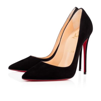 Zapatos De Salon Christian Louboutin So Kate 120 120 Veau Velours Pumps Mujer Negros | MX-65778